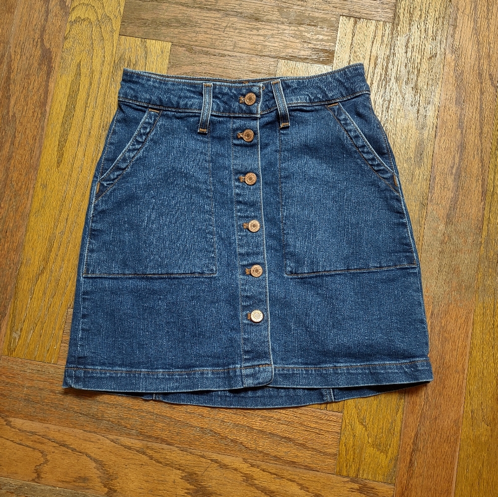 J. Crew Denim Skirt, EUC